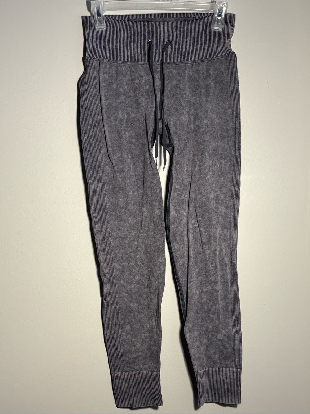 PINK Victoria’s Secret Gray Velour Jogger Lounge Pants Drawstring Women’s M